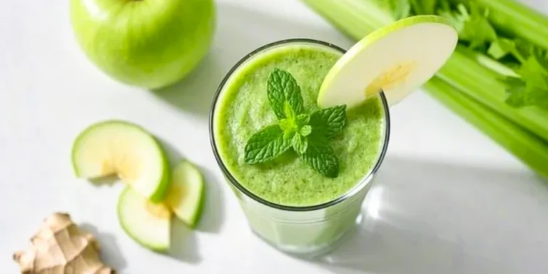Erfrischender Sellerie-Detox-Smoothie mit Kokosnote